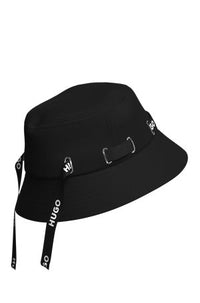 BLACK // WOVEN CAP ALEXY-BOW