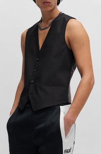 BLACK // WAISTCOATS VIN241F1X