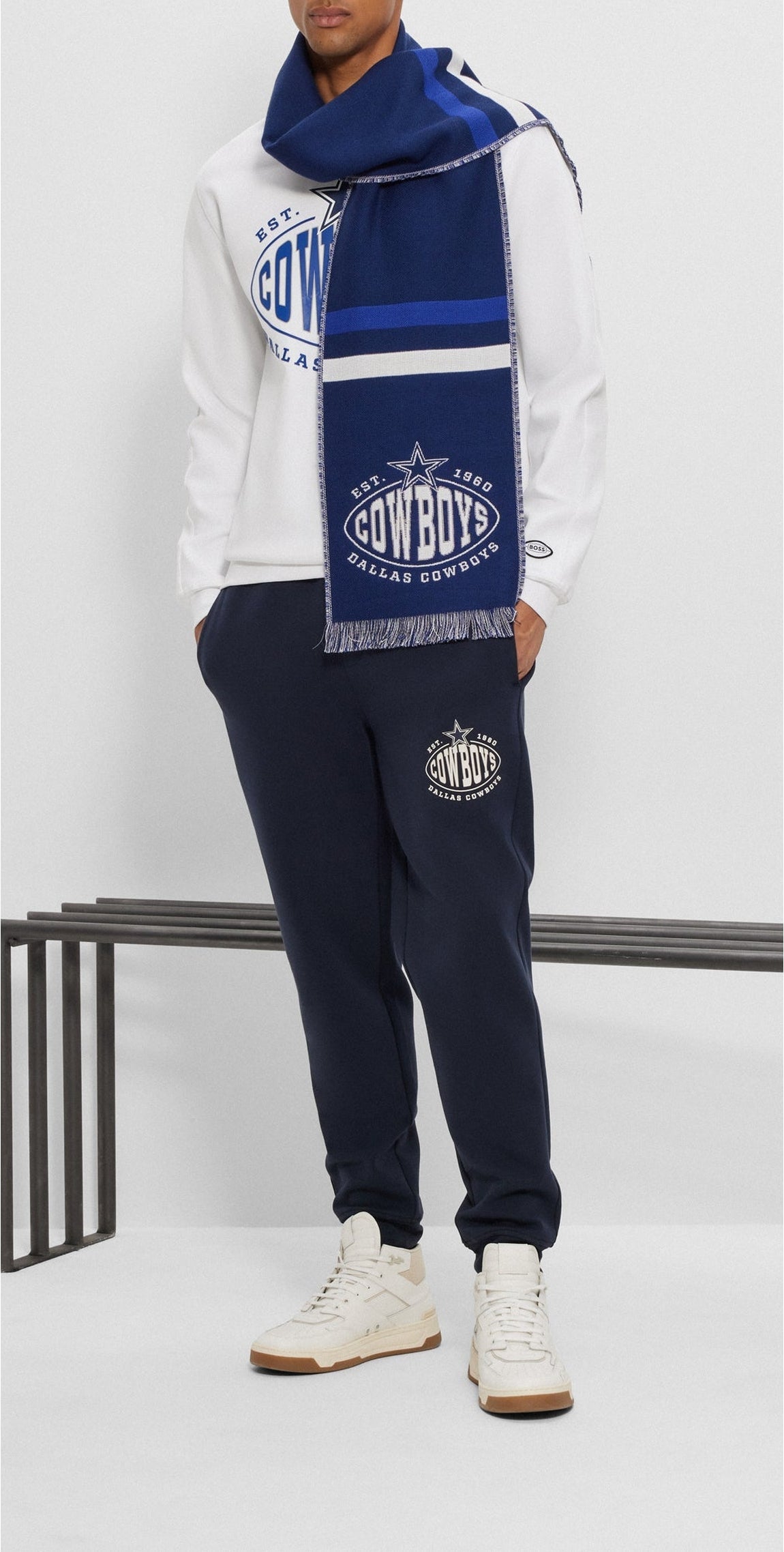 DARK BLUE // WOVEN SCARF DALLAS_SCARF