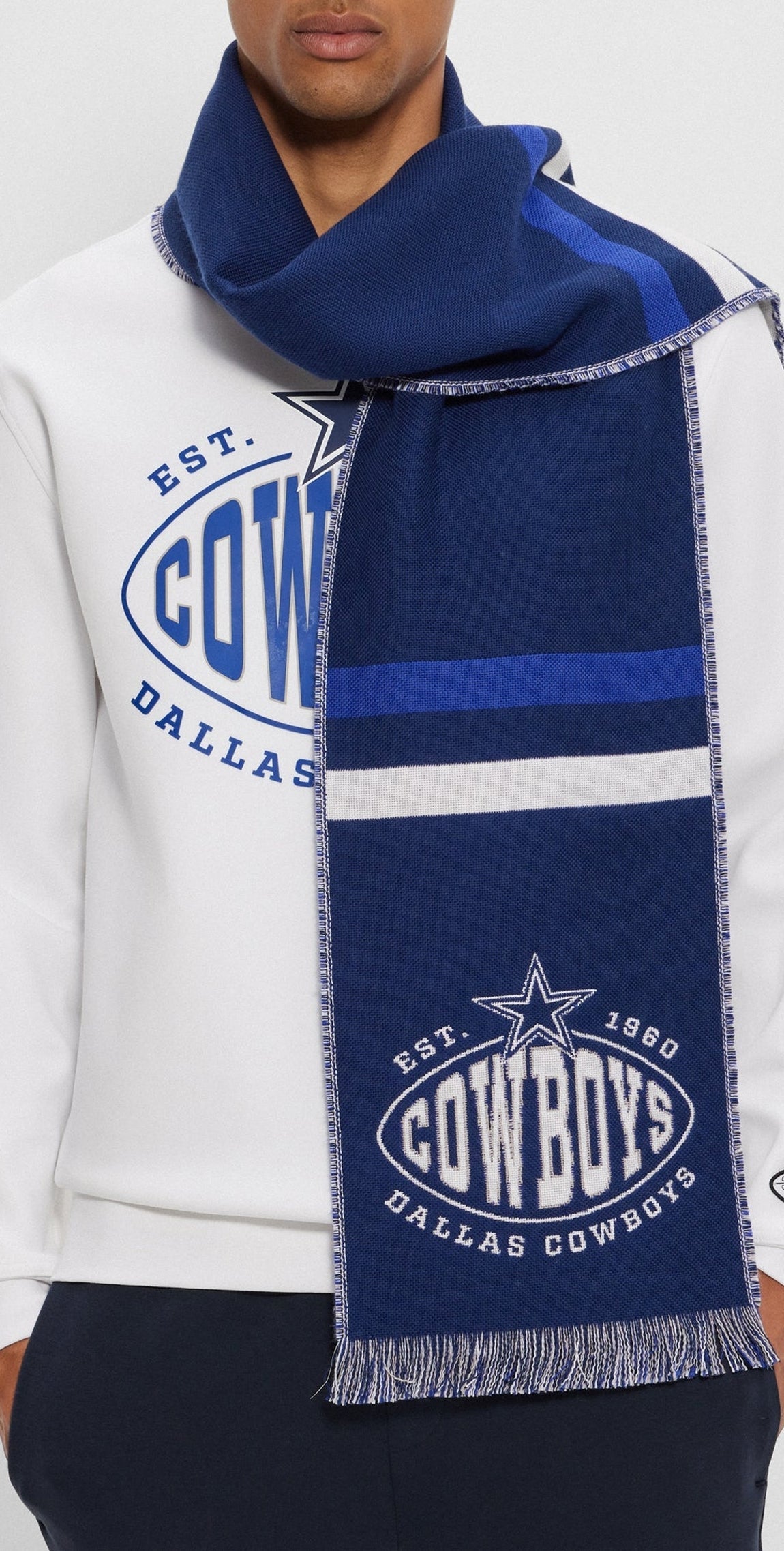 DARK BLUE // WOVEN SCARF DALLAS_SCARF