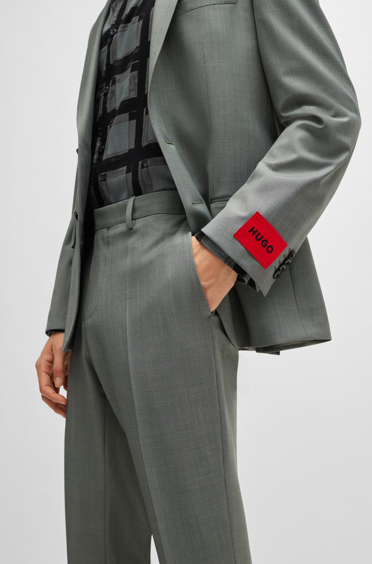 DARK GREEN // FORMAL TROUSERS GETLIN232X