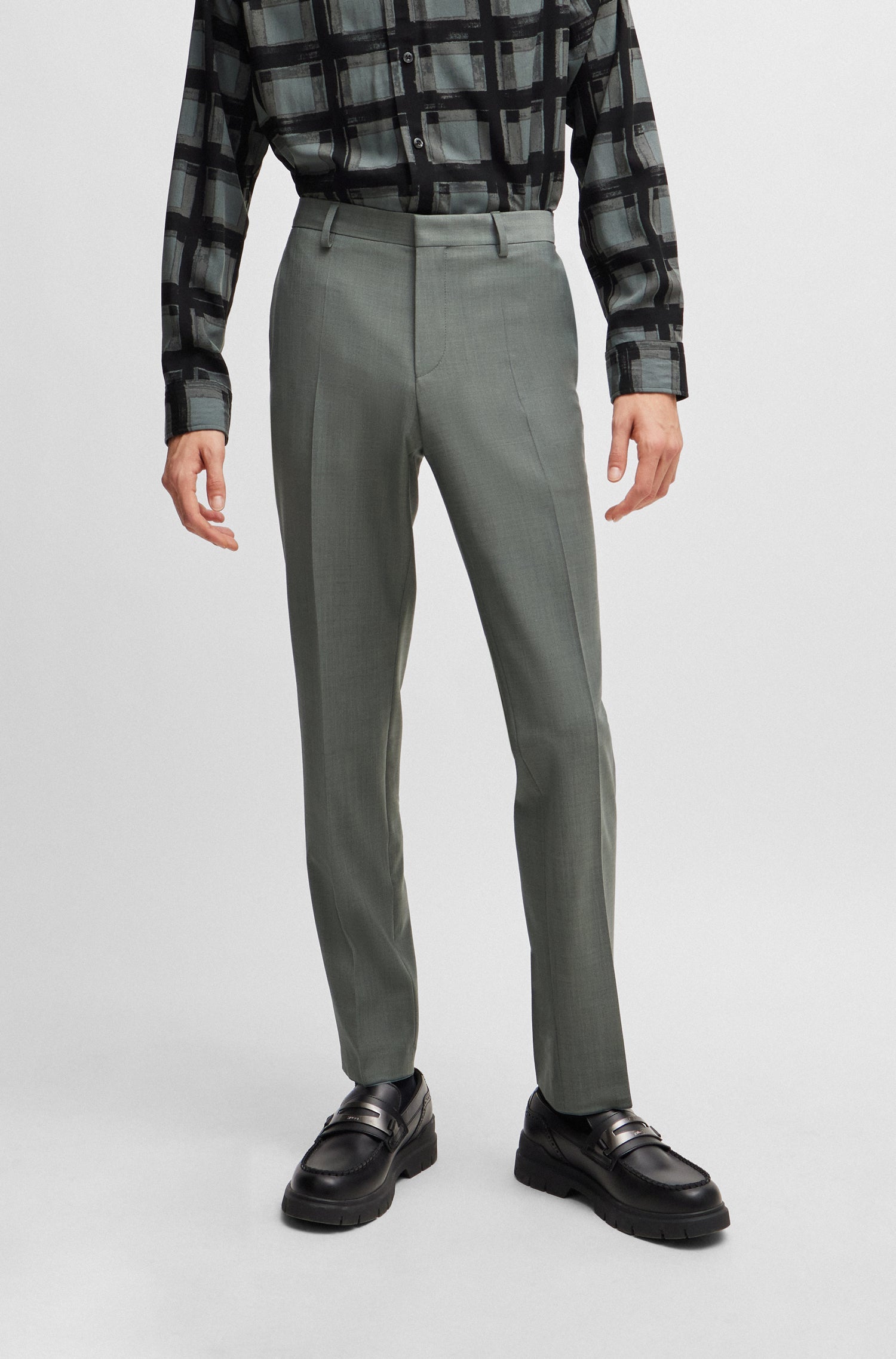 DARK GREEN // FORMAL TROUSERS GETLIN232X