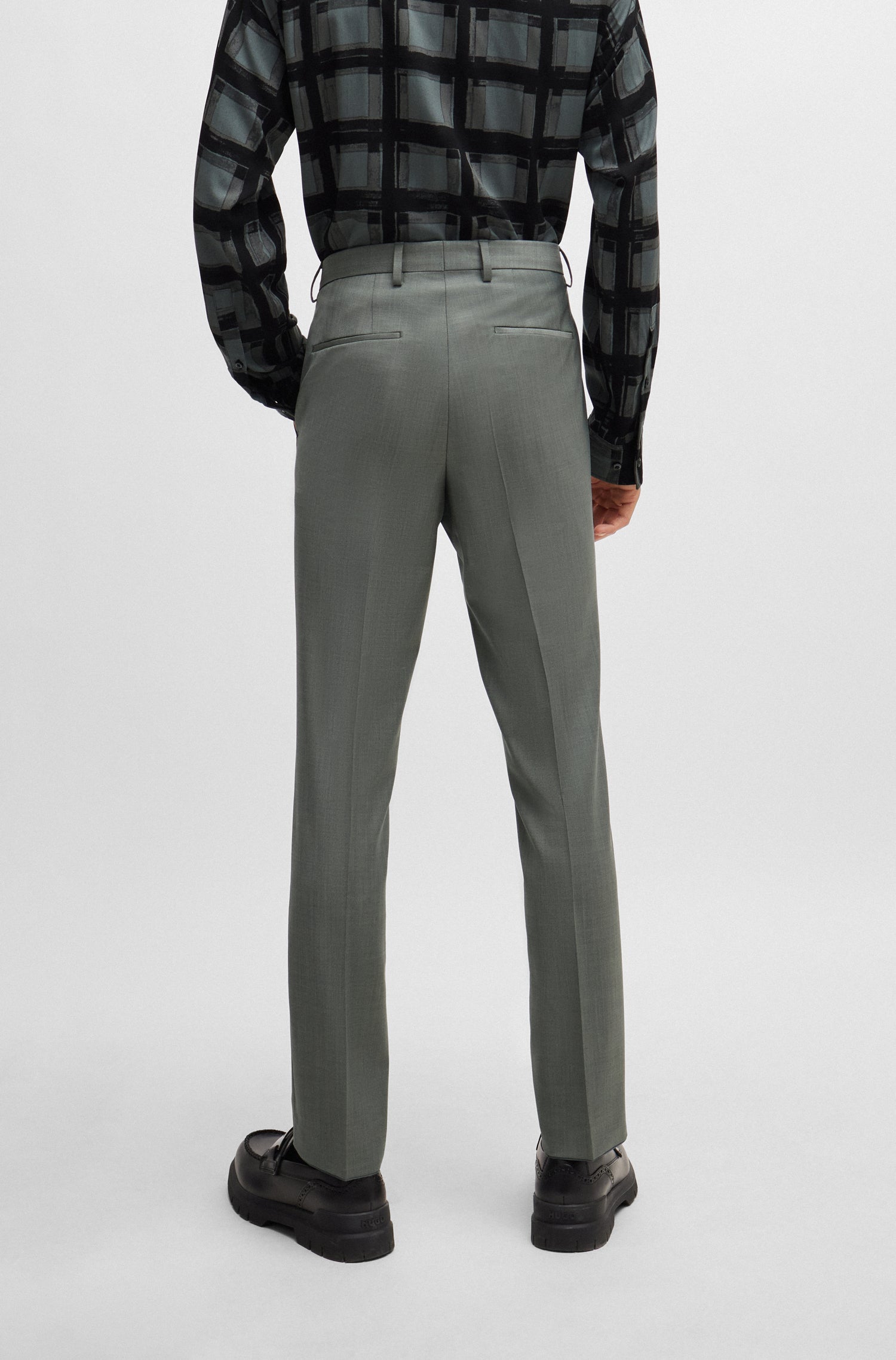 DARK GREEN // FORMAL TROUSERS GETLIN232X