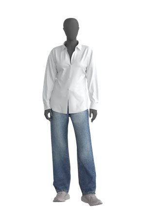 WHITE // TAILORED BLOUSES THE GIRLFRIEND SHIRT