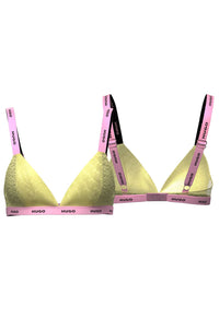 OPEN YELLOW // BRA TRIANGLE SPORTY LACE