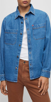 Erato oversize shirt - Medium Blue