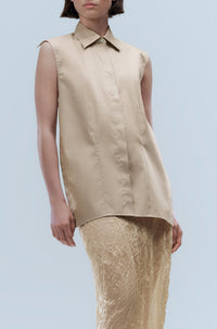 OPEN BEIGE // TAILORED BLOUSES BAGARI