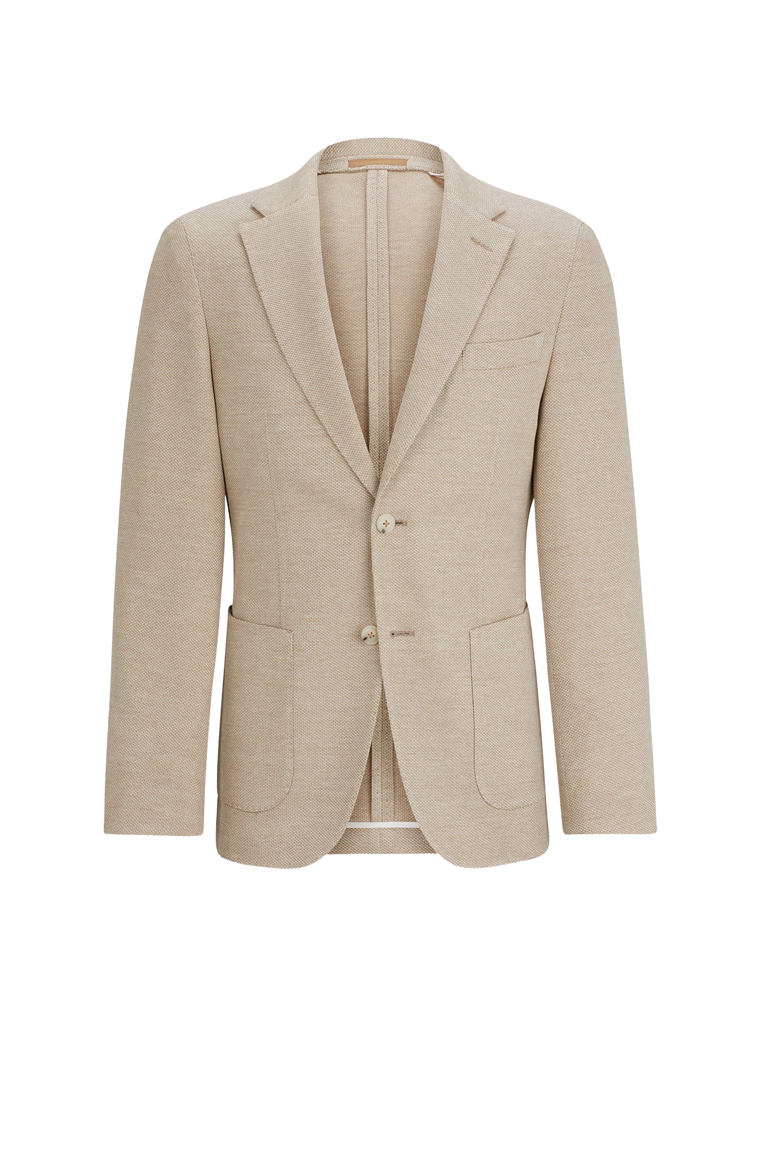Veste de costume Heston en soie & laine - Medium Beige