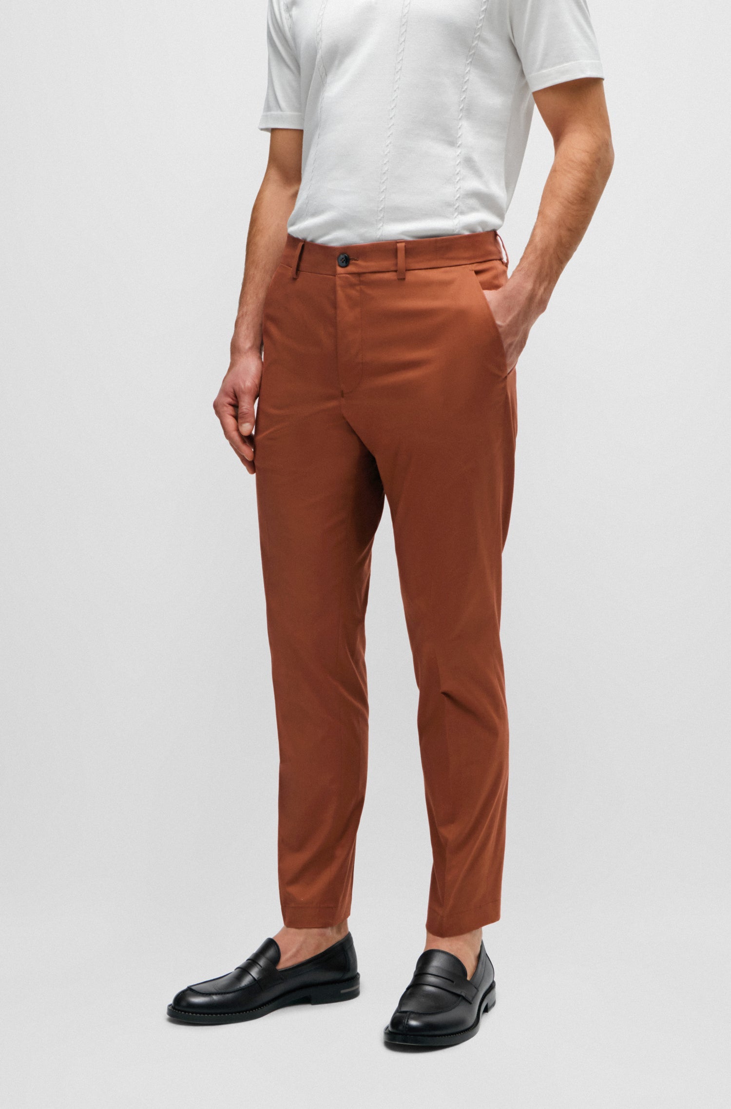 MEDIUM BROWN // FORMAL TROUSERS L-KAITONL-241