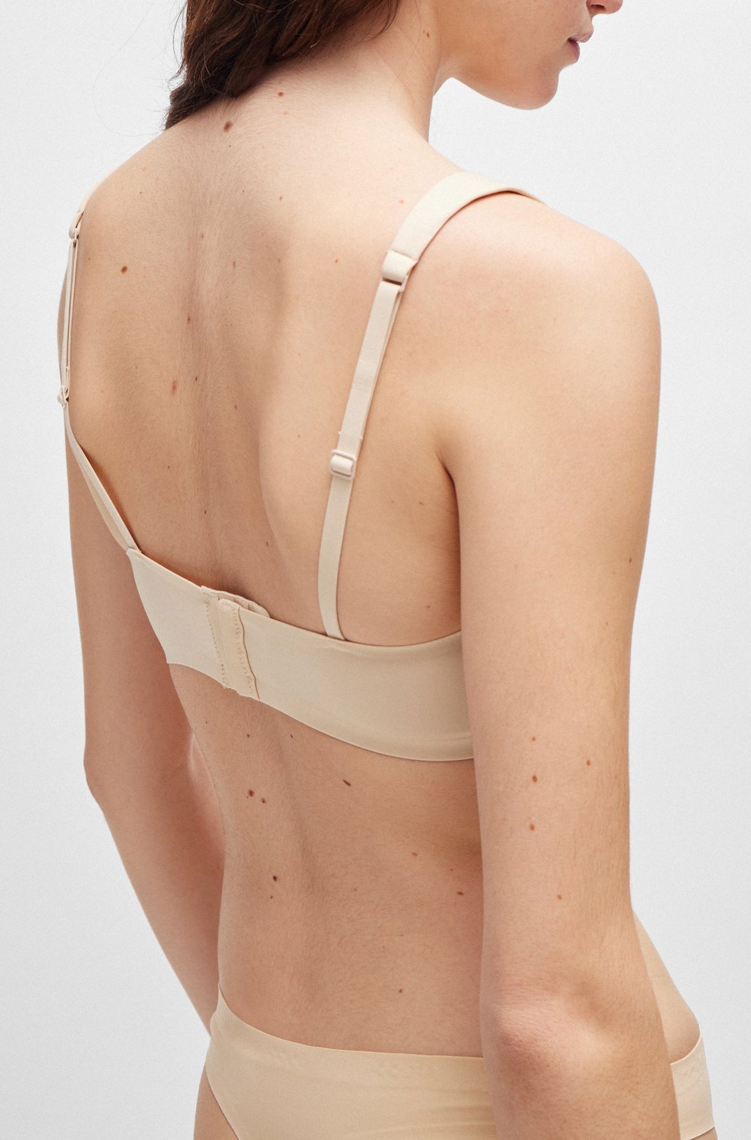 Laser-Cut Bra - Light Beige