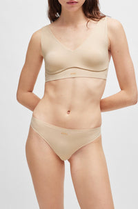 Laser-Cut Bra - Light Beige