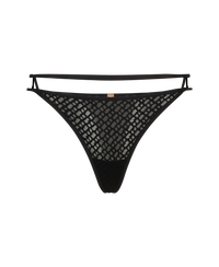 BLACK // BRIEFS THONG B LACE
