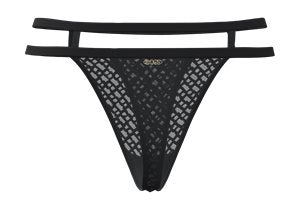 BLACK // BRIEFS THONG B LACE