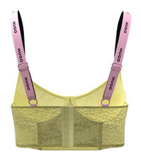 OPEN YELLOW // BRA CROP TOP SPORTY LACE
