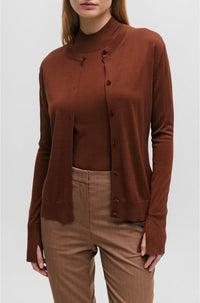 MEDIUM BROWN // KNITWEAR FARINTA