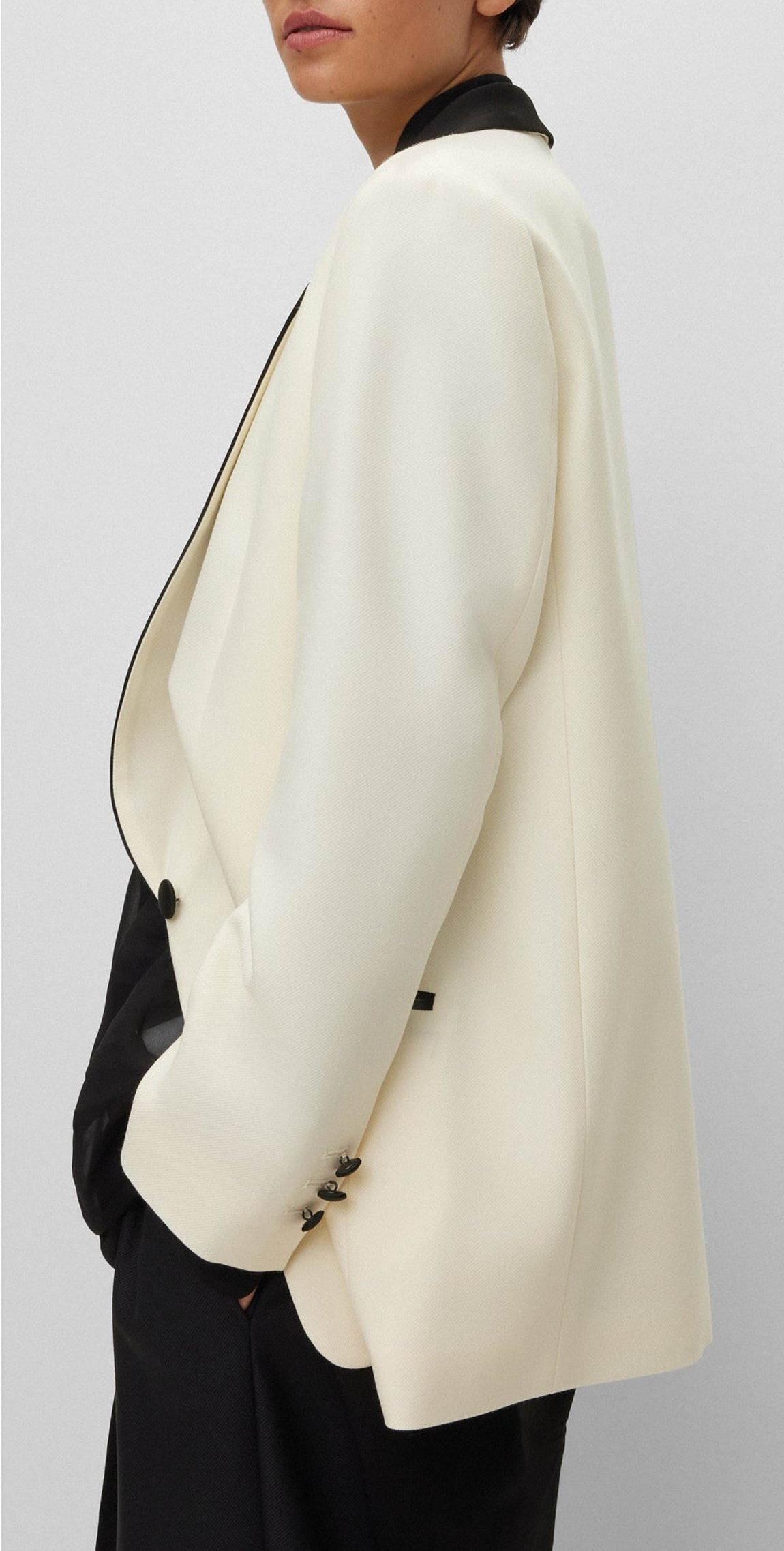 Jigago wool blazer - Open White