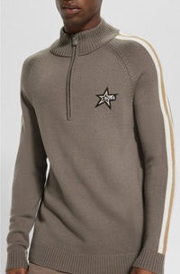 Pull zippé en laine - Open Beige