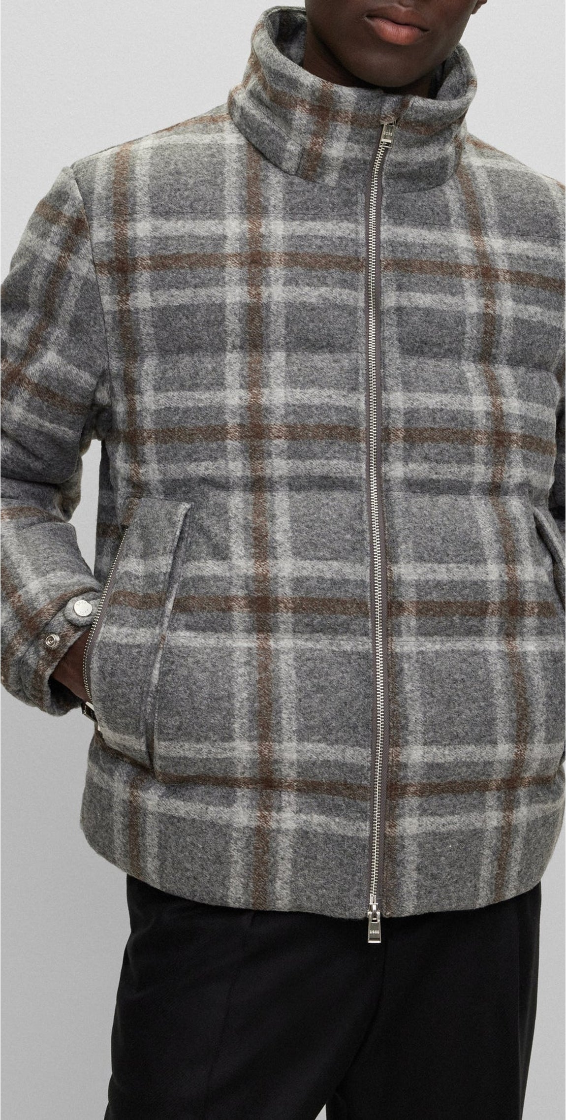 Veste Corbinian en laine mélangée - Medium Grey