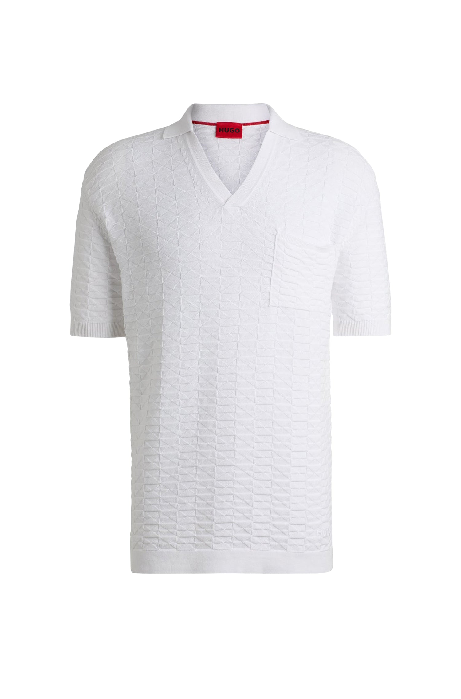 Spato T-shirt with a collar - White