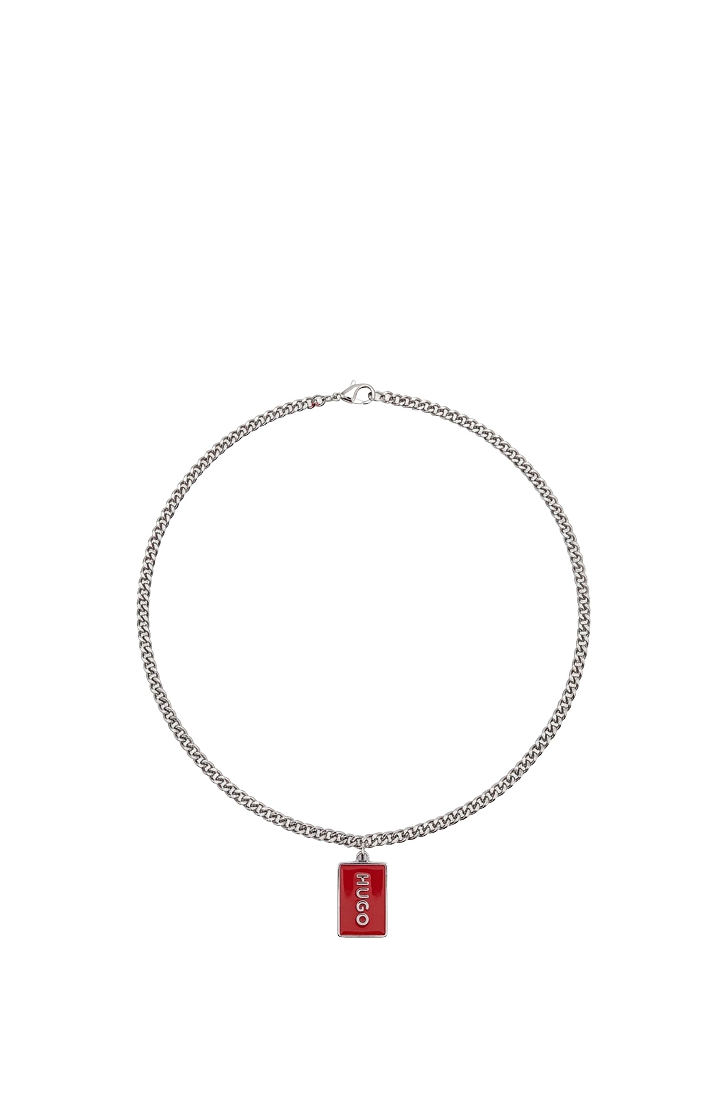 Hugo locket necklace - Silver