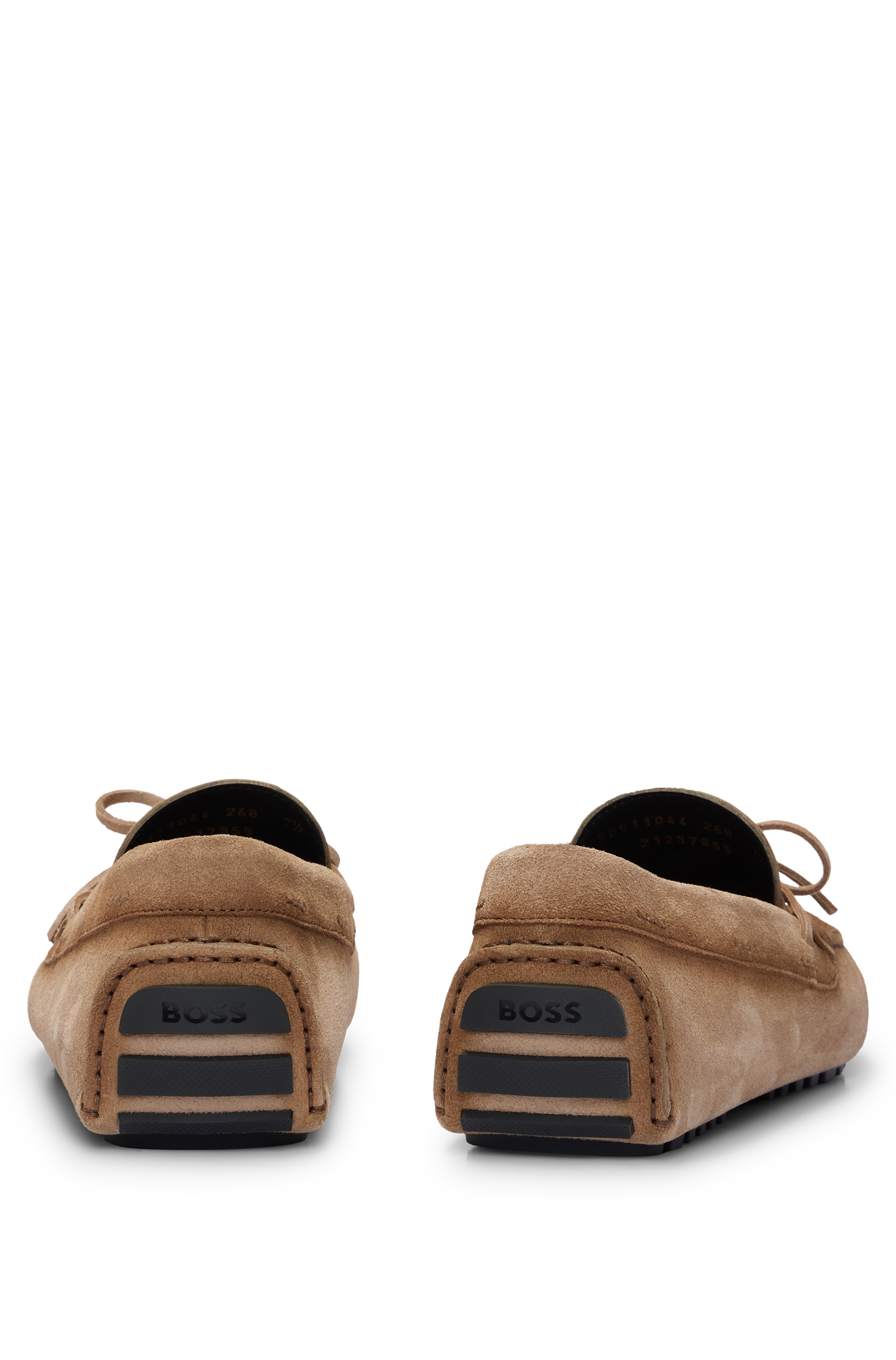 Driver leather loafers - Medium Beige