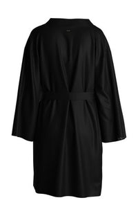 BLACK // DRESSING GOWNS FEMININE_SHORT ROBE
