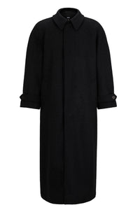 H coat in wool - Open Grey