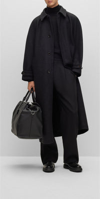 H coat in wool - Open Grey