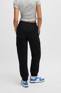 BLACK // CASUAL TROUSERS HISUNE-1-D_B