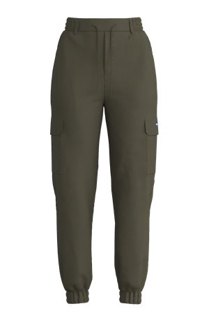 OPEN GREEN // CASUAL TROUSERS HISUNE-1-D_B