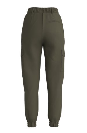 OPEN GREEN // CASUAL TROUSERS HISUNE-1-D_B
