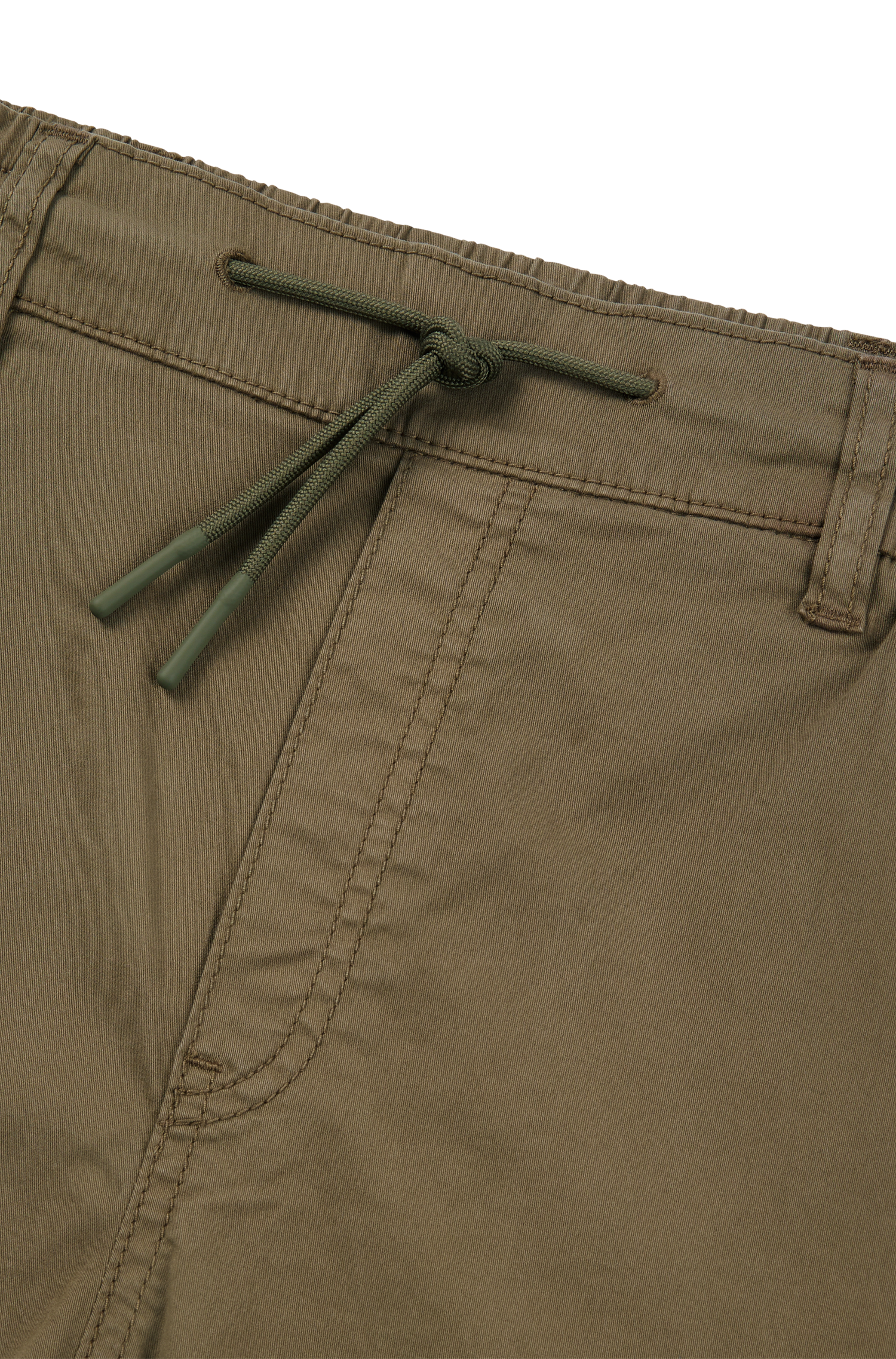 OPEN GREEN // CASUAL TROUSERS HISUNE-1-D_B