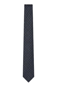 Blended wool tie - Dark Blue