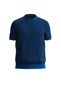 Tantino short-sleeved jumper - Medium Blue