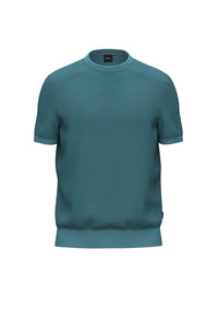 Tantino short-sleeved jumper - Open Blue