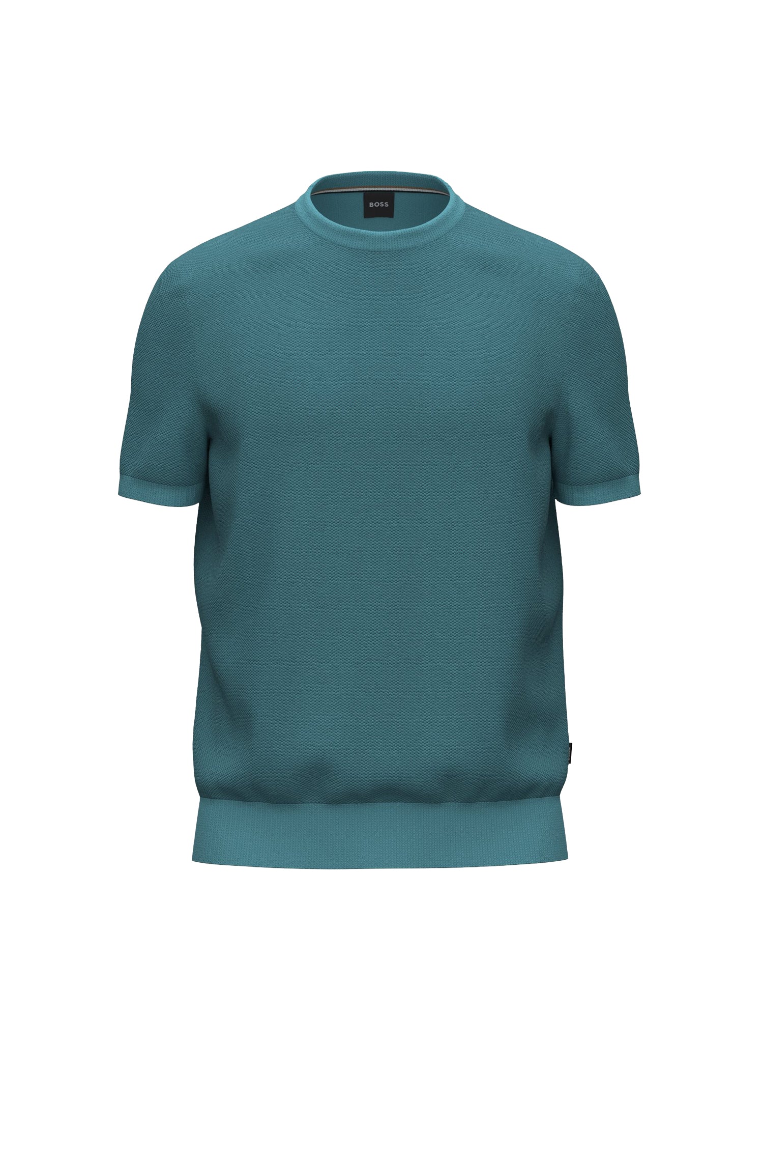 Tantino short-sleeved jumper - Open Blue