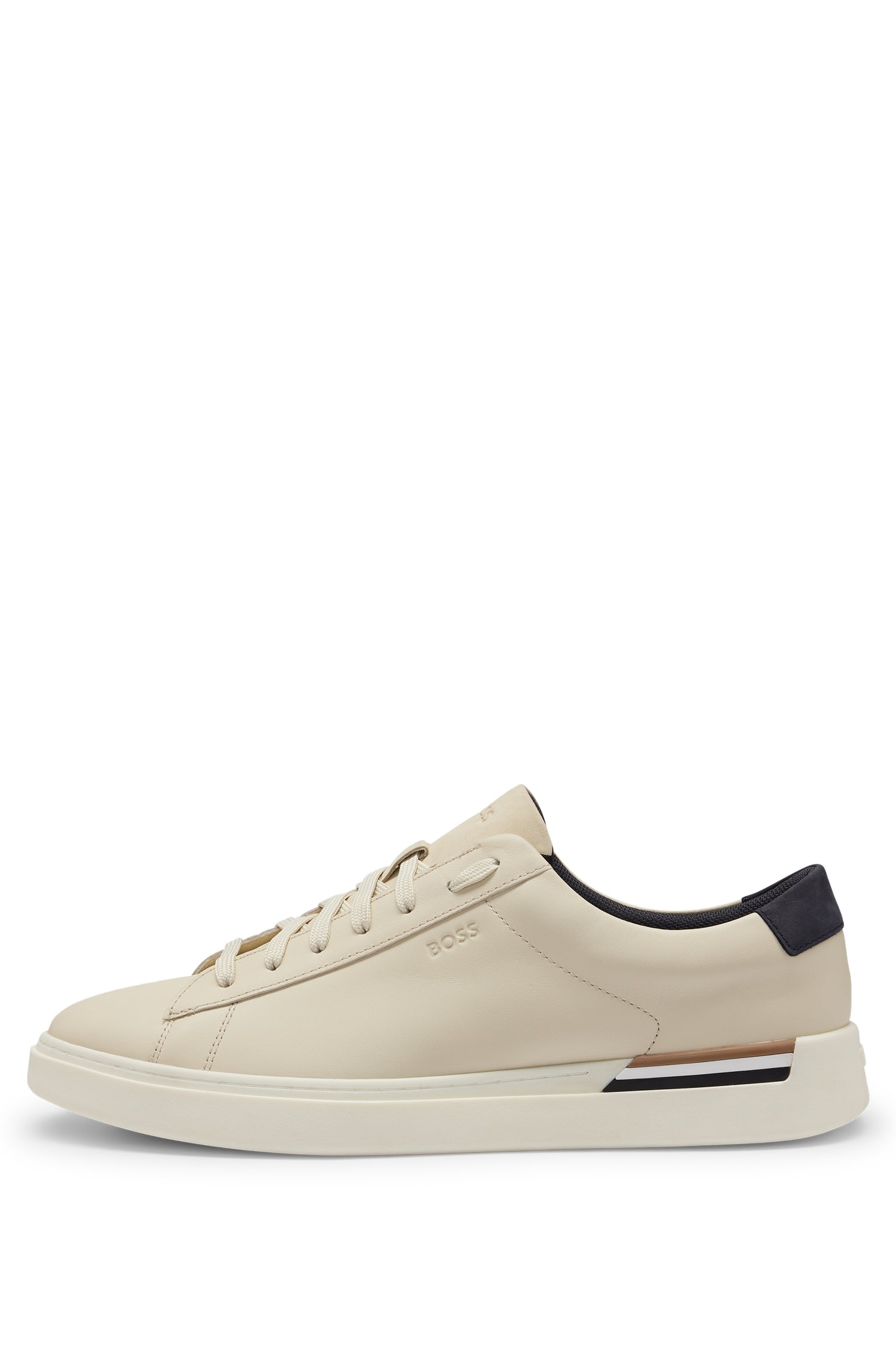 Clint leather trainers - Open White