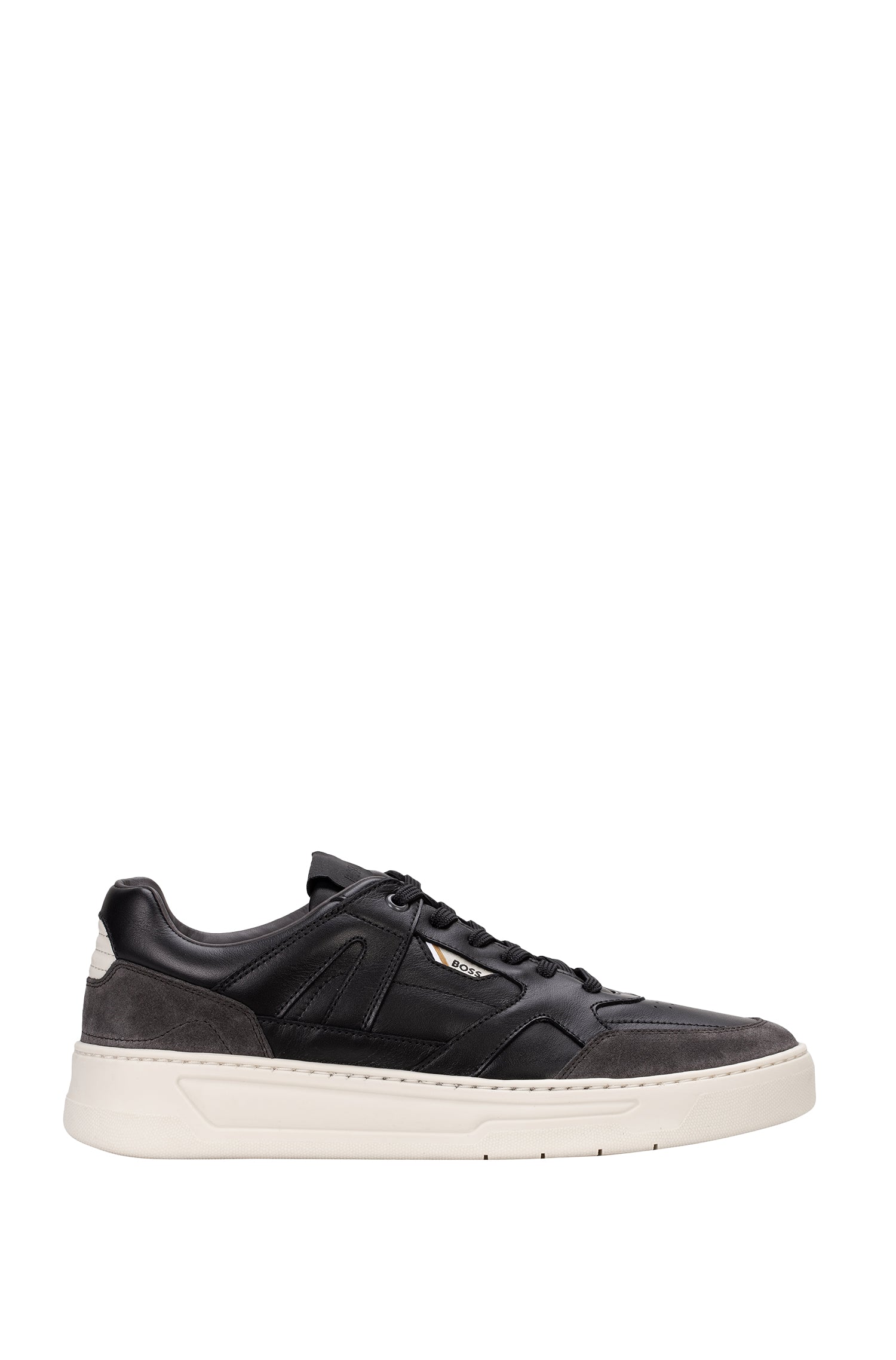 Baltimore leather trainers - Charcoal