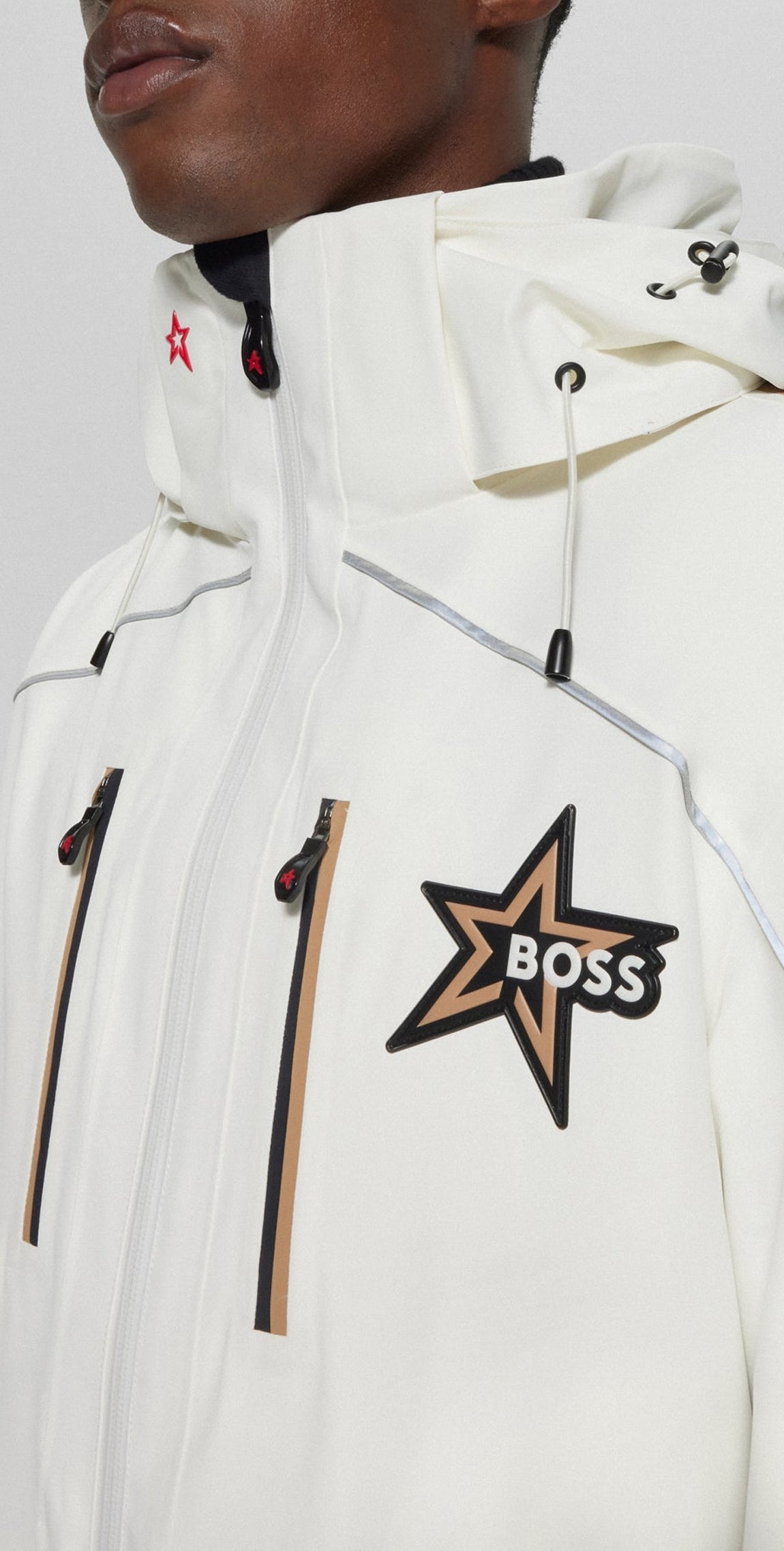 Boss x Perfect Moment Hooded Down Jacket - Open White
