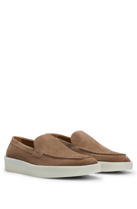 Clay leather loafers - Medium Beige
