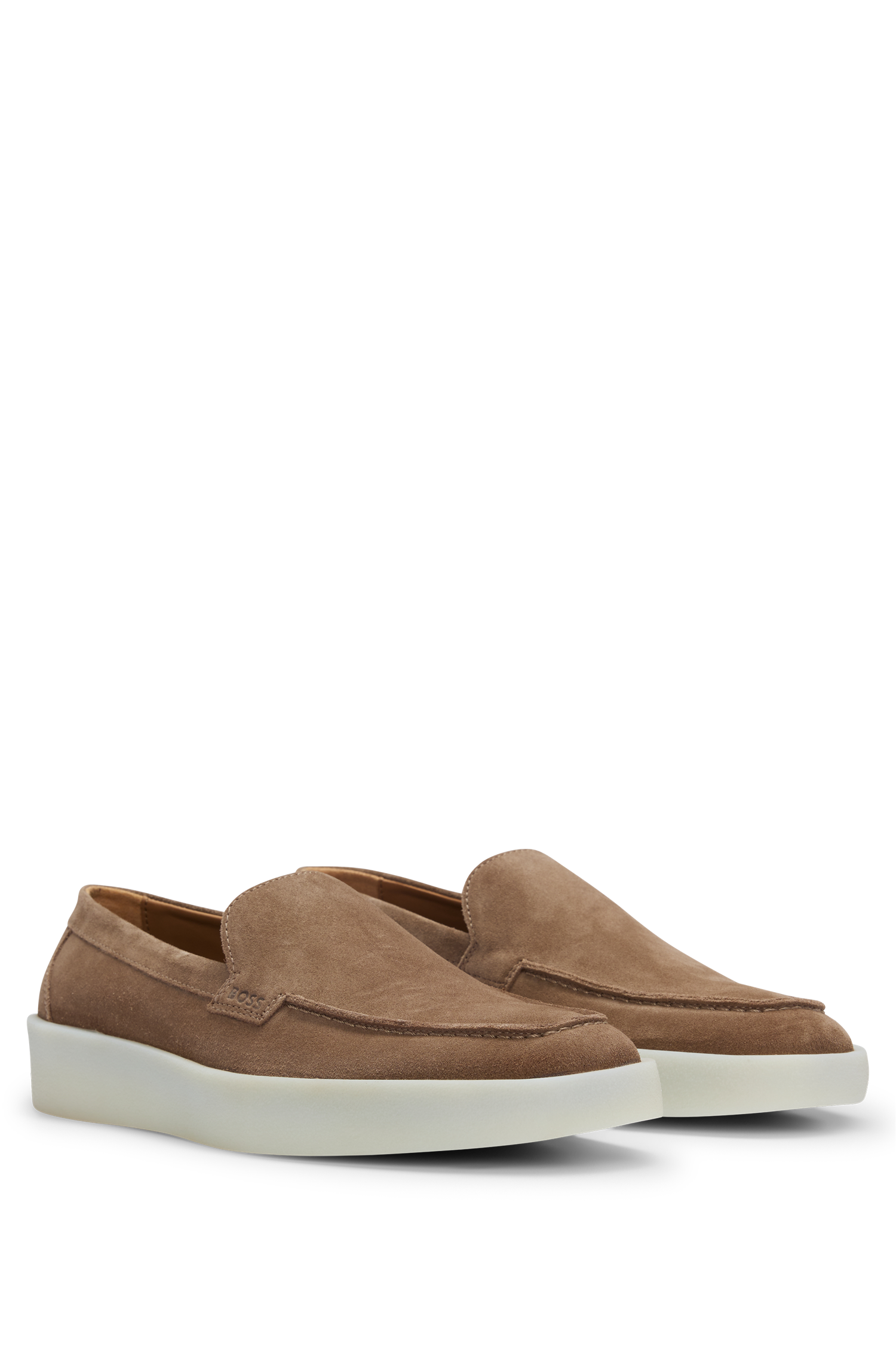 Clay leather loafers - Medium Beige