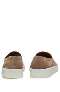 Clay leather loafers - Medium Beige