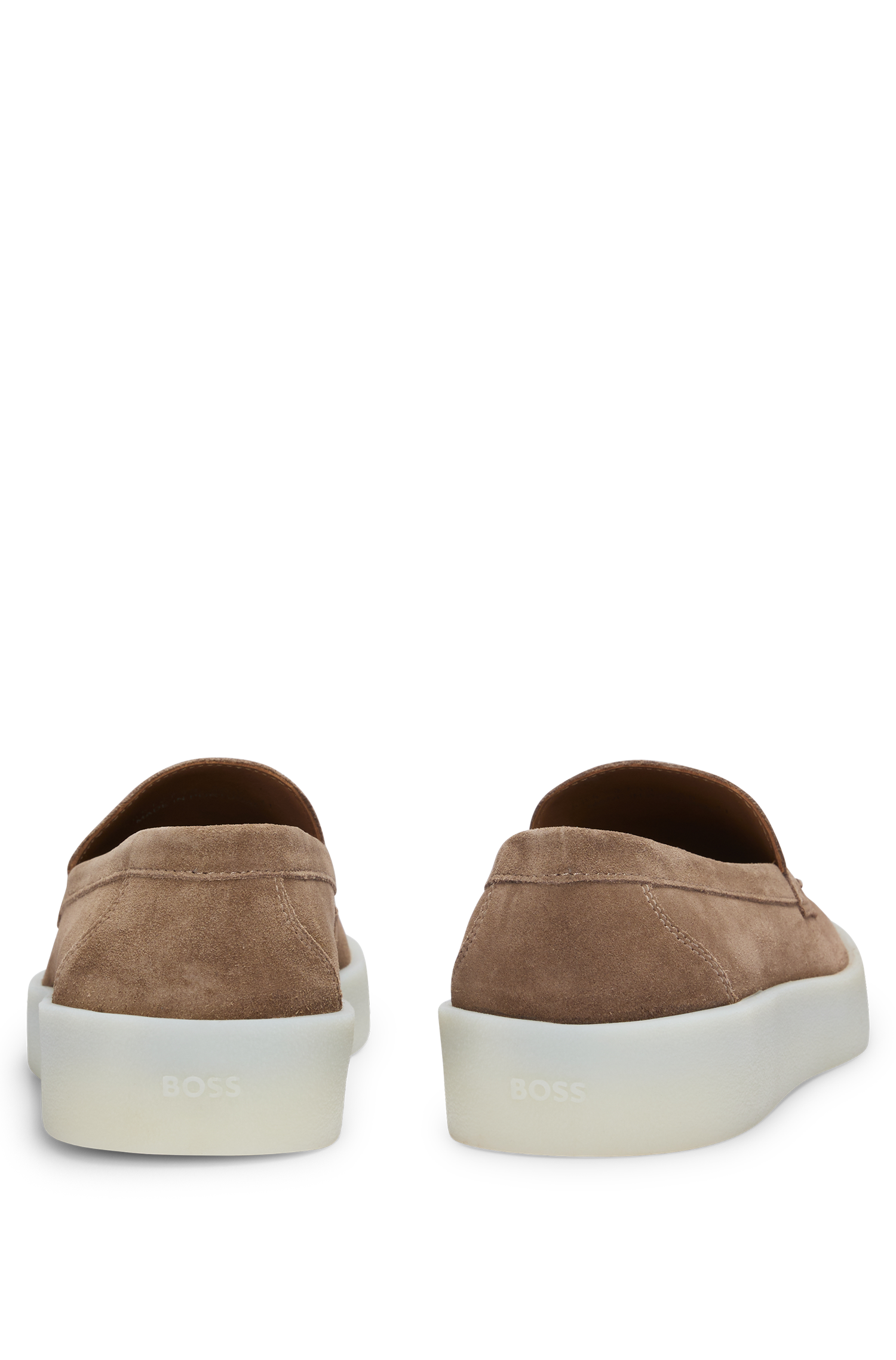 Clay leather loafers - Medium Beige