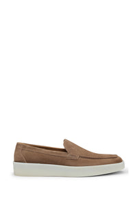 Clay leather loafers - Medium Beige
