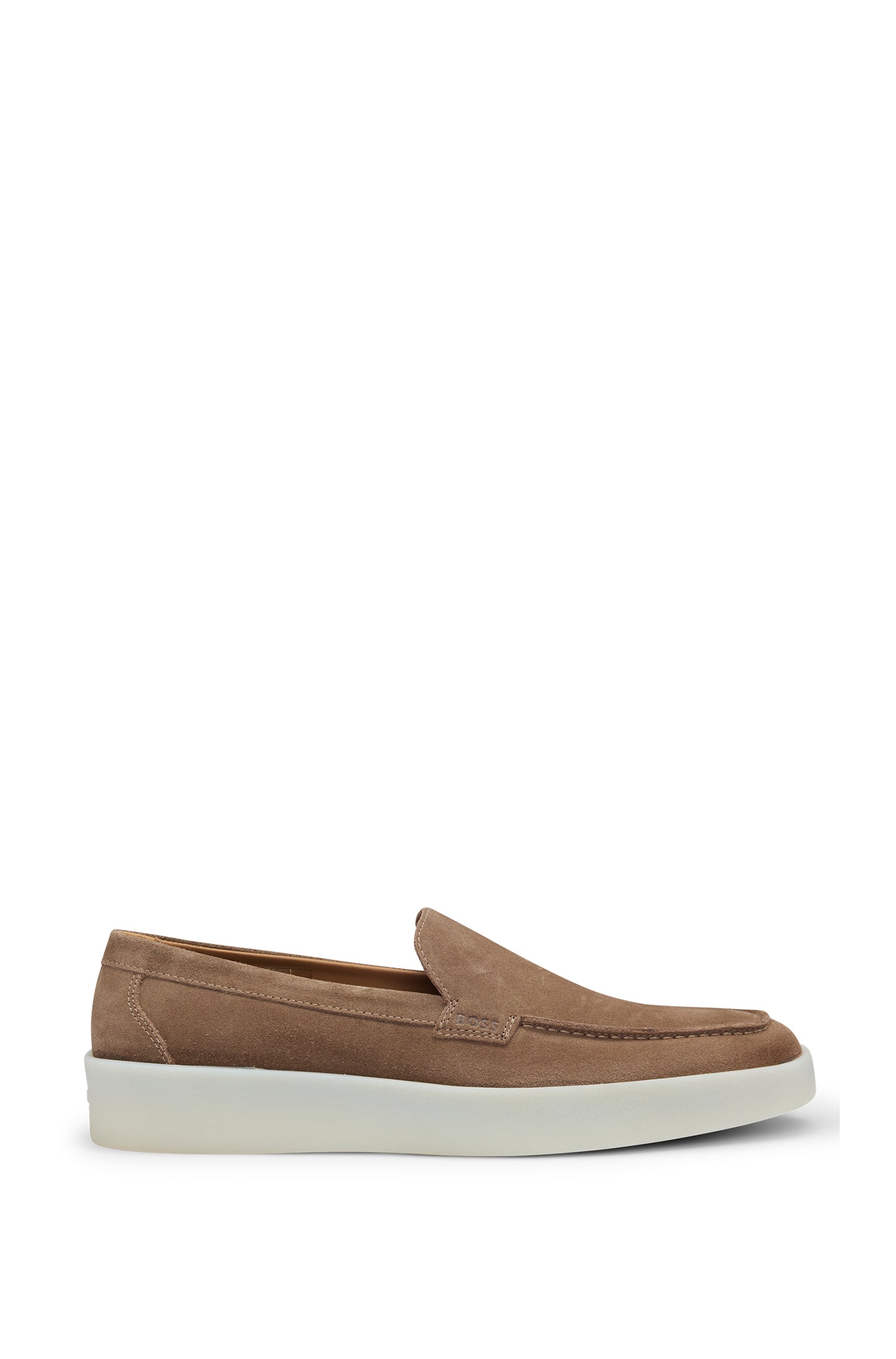 Clay leather loafers - Medium Beige