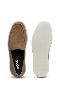 Clay leather loafers - Medium Beige