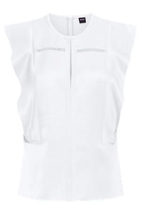 WHITE // TAILORED BLOUSES BILEINA