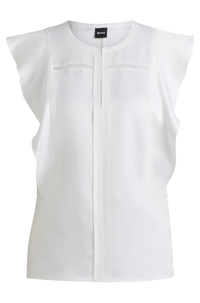 WHITE // TAILORED BLOUSES BILEINA