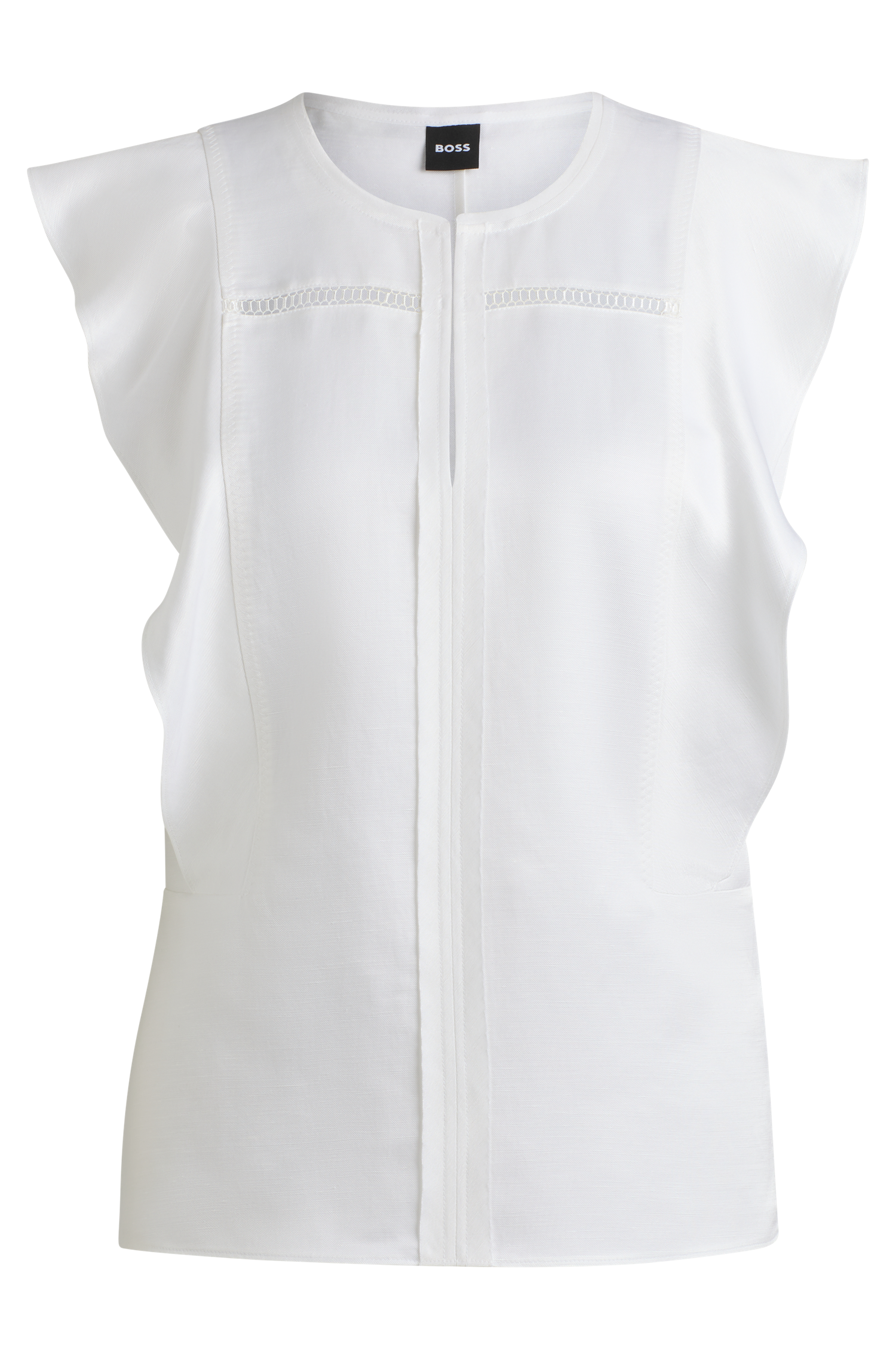 WHITE // TAILORED BLOUSES BILEINA