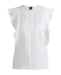 WHITE // TAILORED BLOUSES BILEINA